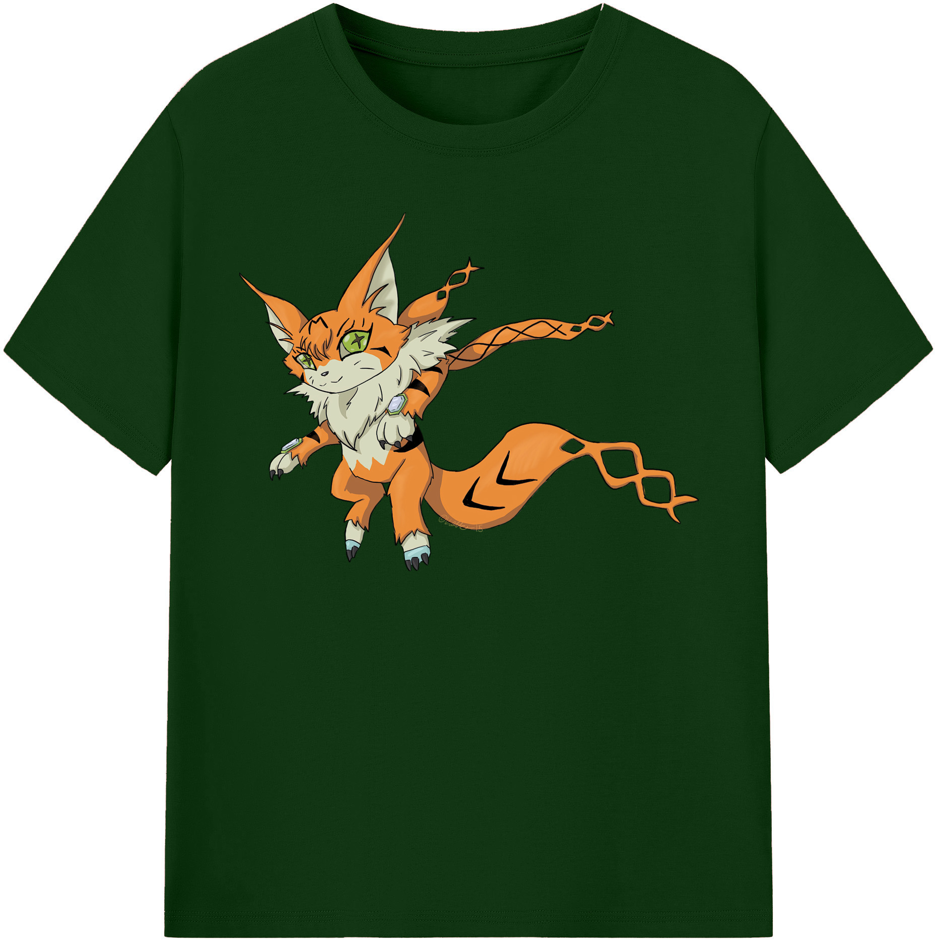 （画像用） Digimon デジタルモンスター/デジモン 綿100％半袖Tシャツ（フロントプリント）